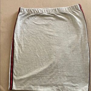 Gray mini skirt